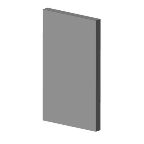 Šamotová deska zadní KV 025.L   